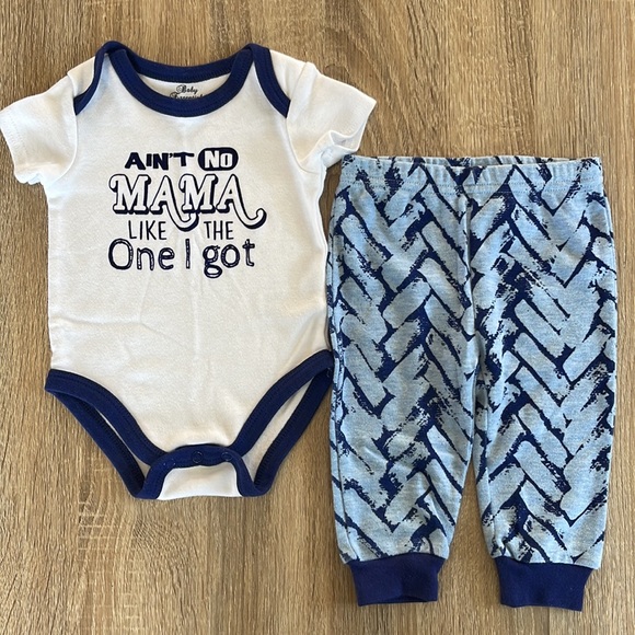 Baby Essentials Baby Boy Outfits Sz 6m Ain’t No Mama Like the One I Got - Picture 4 of 6